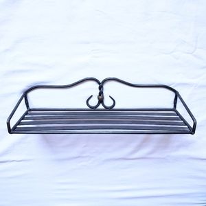 🎉HP🎉 Dark Silver Metal Decorative Shelf